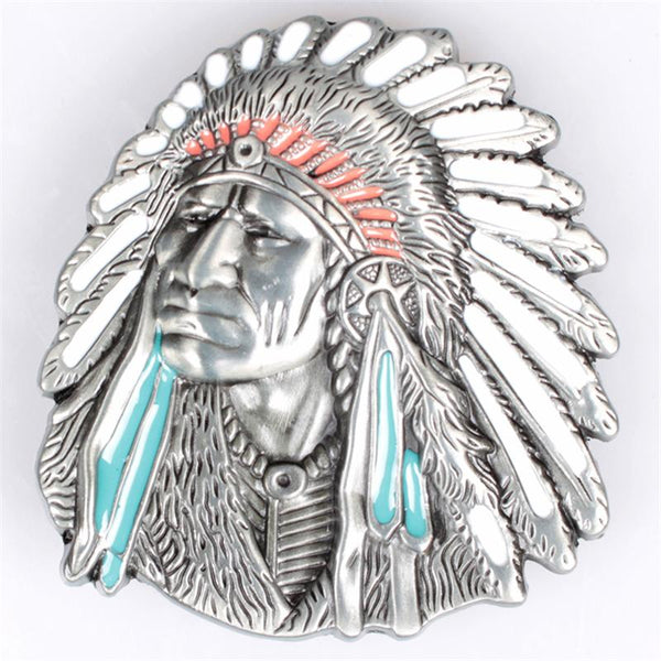 Chief Head Men's Leather Belt