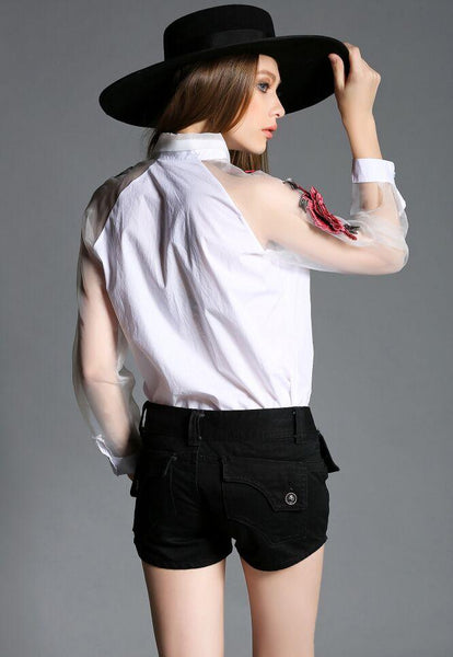 Western Style Flowers Embroidery