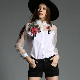 Western Style Flowers Embroidery