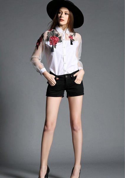 Western Style Flowers Embroidery