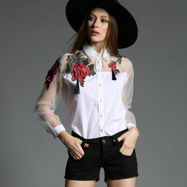 Western Style Flowers Embroidery
