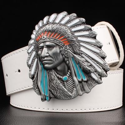 Chief Head Men's Leather Belt