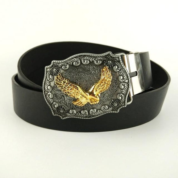 Cowboy Belt Eagle Buckles